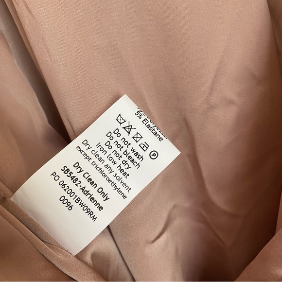 HOUSE OF CB S D-DD‎  'Adrienne' Blush Satin Strapless Gown NWOT - Picture 12 of 14